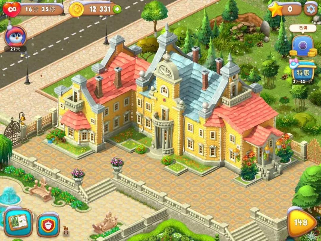 《梦幻花园》是一款集合模拟经营+三消玩法于一体的消除游戏