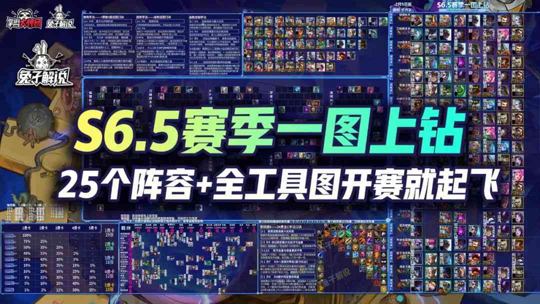 云顶S6.5赛季一图上钻！25个阵容开赛就起飞